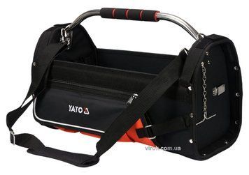 Сумка открыта для инструмента 22" YATO; 11 карманов, с трубным захватчиком, из полиэстера YT-74373 фото