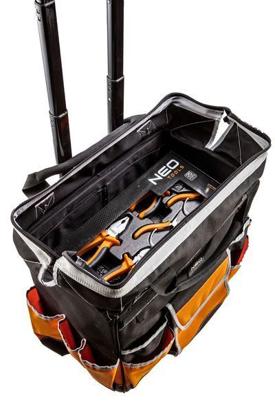 Сумка для инструмента на колесах NEO TOOLS 84-302, полиэстер 600D, телескопическая ручка 84-302 фото