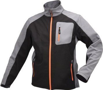 Куртка рабочая SOFTSHELL YATO размер M, черно-серый, 3 кармана, 96% полиэстер и 4% спандекс(DW) YT-79531 фото