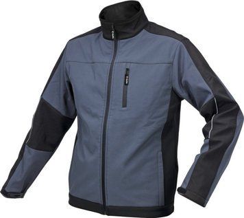 Куртка рабочая SOFTSHELL YATO размер S, черно-темно-серый, 3 кармана, 96% полиэстер и 4% спандекс(DW) YT-79540 фото