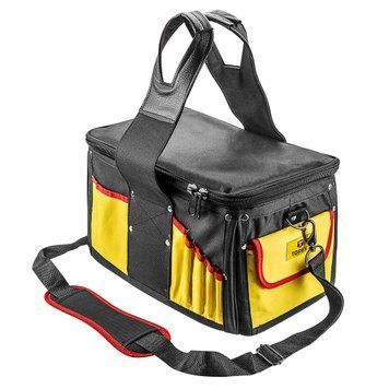 Сумка для інструментів TOPEX 79R410, нейлонова, 28 карманів, 41x23x23 см, посилене дно 79R440 фото